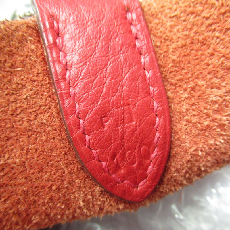 HERMES Manjoire PM Red Taurillon Clemence leather