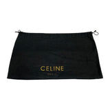 CELINE Vintage Circle Logo Hardware Calf Leather Genuine Handbag Mini Tote Bag Black