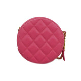 Chanel Shoulder Bag Matelasse Chain Caviar Skin Pink Ladies