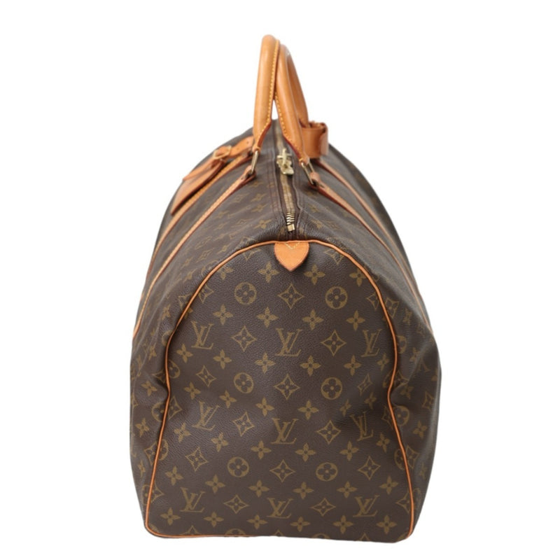 Louis Vuitton Boston Bag Monogram Keepall 55 Canvas M41424 Brown LV