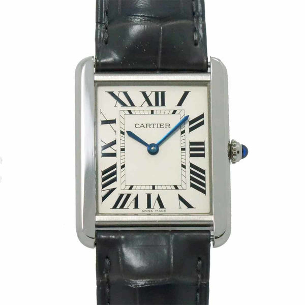 Cartier Tank Solo LM W5200003 Men's Watch Silver Quartz