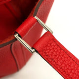 Hermes PicotinLock PM 18 Bag Tote Bag Hand Bag Rouge Coo Red SilverHardware