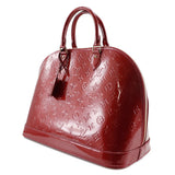 LOUIS VUITTON Louis Vuitton Alma GM Handbag M93596 Vernis Pomme D'Amour Red MI2079 Women's