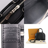 LOUIS VUITTON Louis Vuitton Alma BB Handbag M40862 Epi Leather Black Shoulder Bag