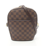 Louis Vuitton Ipanema PM Damier Ebene Shoulder Bag Coated Canvas Leather Women's Brown N51294