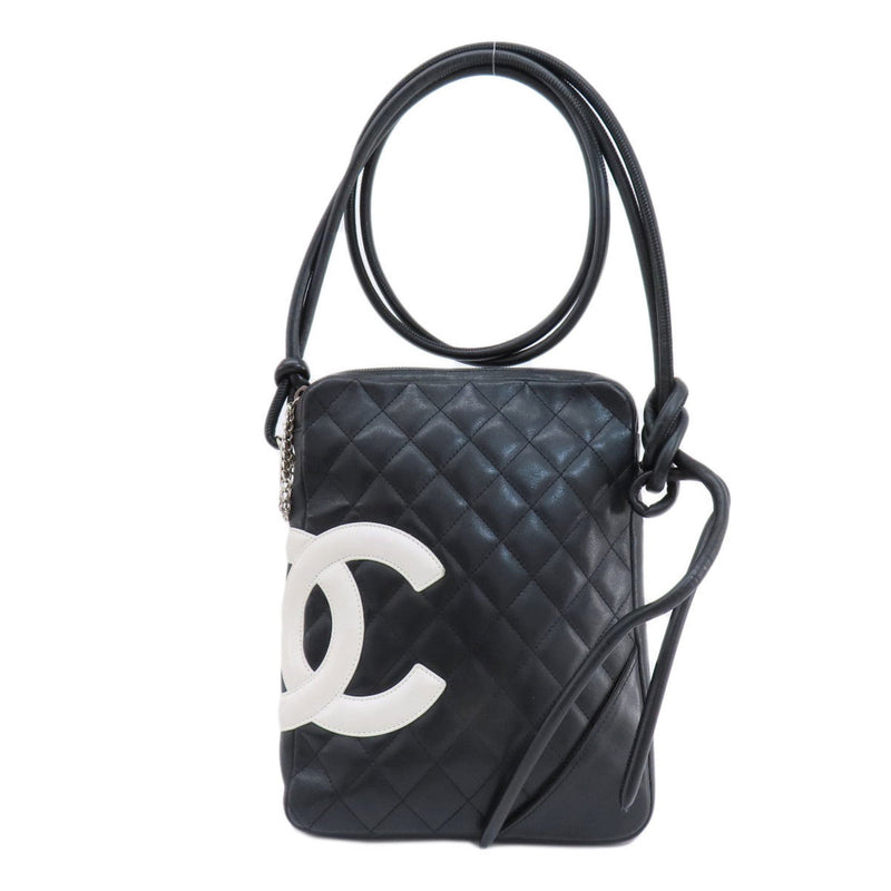 CHANEL Cambon Line Shoulder Bag Calfskin Women's