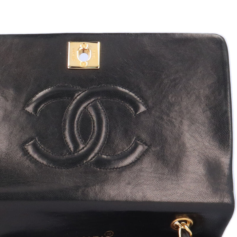 Chanel Matelasse Shoulder Bag Lambskin Black Women's CHANEL Chain