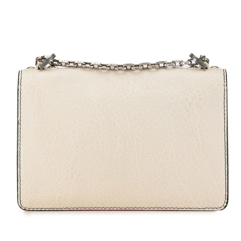 Christian Dior Dior J'ADIOR Chain Bag White Ivory Leather Women's