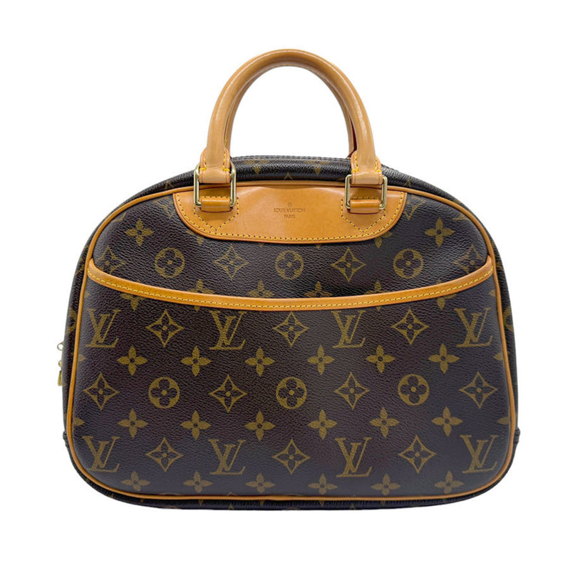 Louis Vuitton LOUIS VUITTON Handbag Monogram Trouville Canvas Brown M42228 n0074