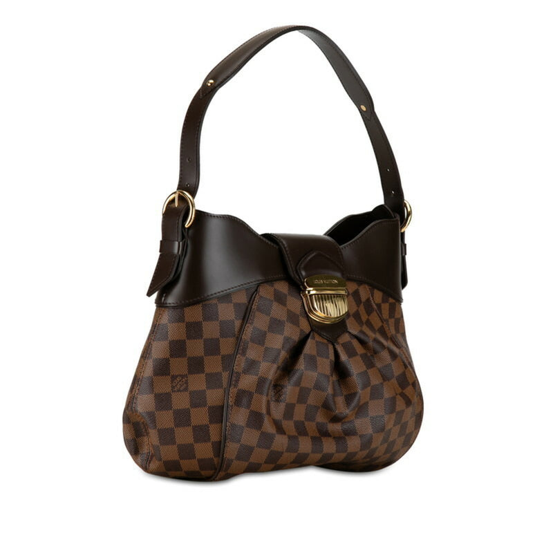 Louis Vuitton Damier Sistine MM Shoulder Bag N41541 Brown PVC Leather Women's LOUIS VUITTON