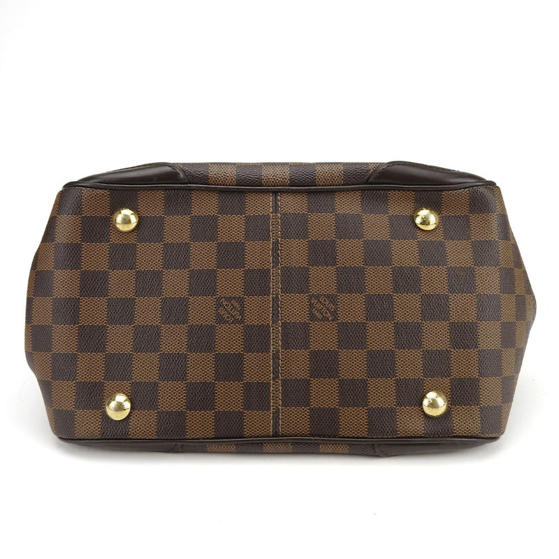 Louis Vuitton Handbag Verona PM N41117 Damier Canvas Leather Ebene Brown Women's LOUIS VUITTON