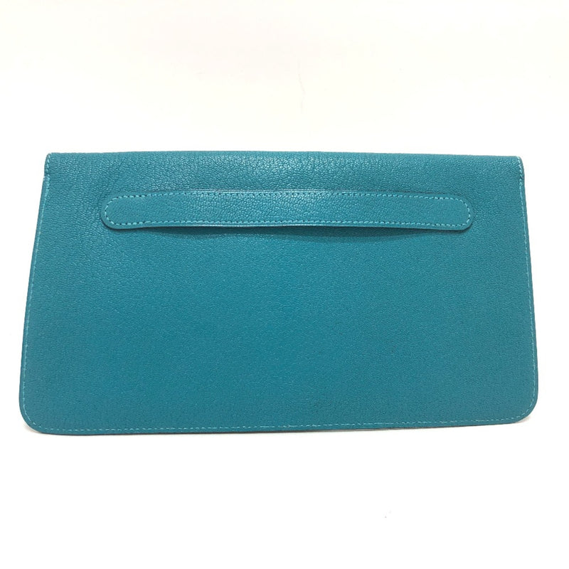 Hermes Flat Second Pouch Blue gene