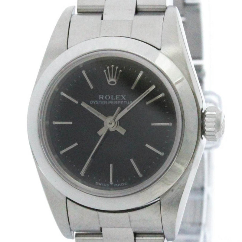 Polished ROLEX Oyster Perpetual 76080 A Serial Automatic Ladies Watch BF572171