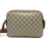 GUCCI GG Supreme Shoulder Bag Beige Brown PVC coated canvas 675891