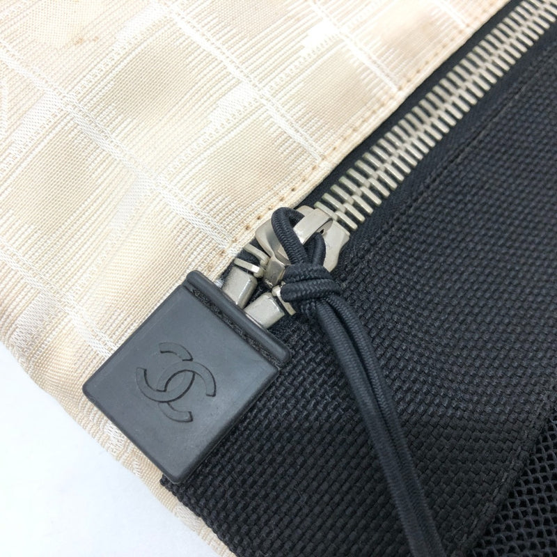 Chanel CC Mark Sports Line Bags Crossbody Shoulder Bag White Black/SilverHardware