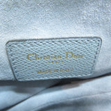 Christian Dior Dior Saddle Bag Shoulder Leather Women's Blue Sky