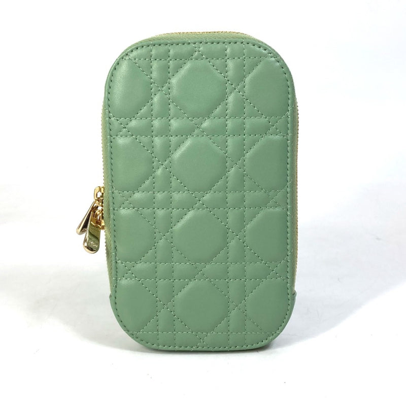 Christian CHRISTIAN DIOR S0872ONMJ_M59H Cannage phone case Chain 3WAY bag Shoulder Bag Green