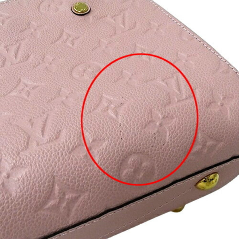 Louis Vuitton LOUIS VUITTON Bag Monogram Empreinte Women's Handbag Shoulder 2way Montaigne BB M44123 Pink Compact