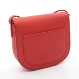 CELINE Trotter Small Shoulder Bag Leather Women's Red