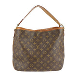 LOUIS VUITTON Louis Vuitton Delightful PM Shoulder Bag M50155 Monogram Canvas Leather Brown Semi-Shoulder One