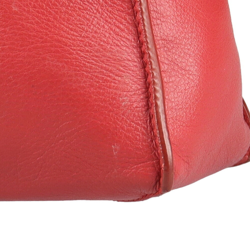 Balenciaga Paper Women's Leather Handbag Red Color