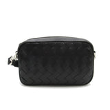 BOTTEGA VENETA Mini Intrecciato camera bag Black leather 765911V2HL18803