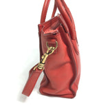 CELINE 168243 Nano Shopper Bag Crossbody Shoulder Bag Hand Bag Lipstick Red Red