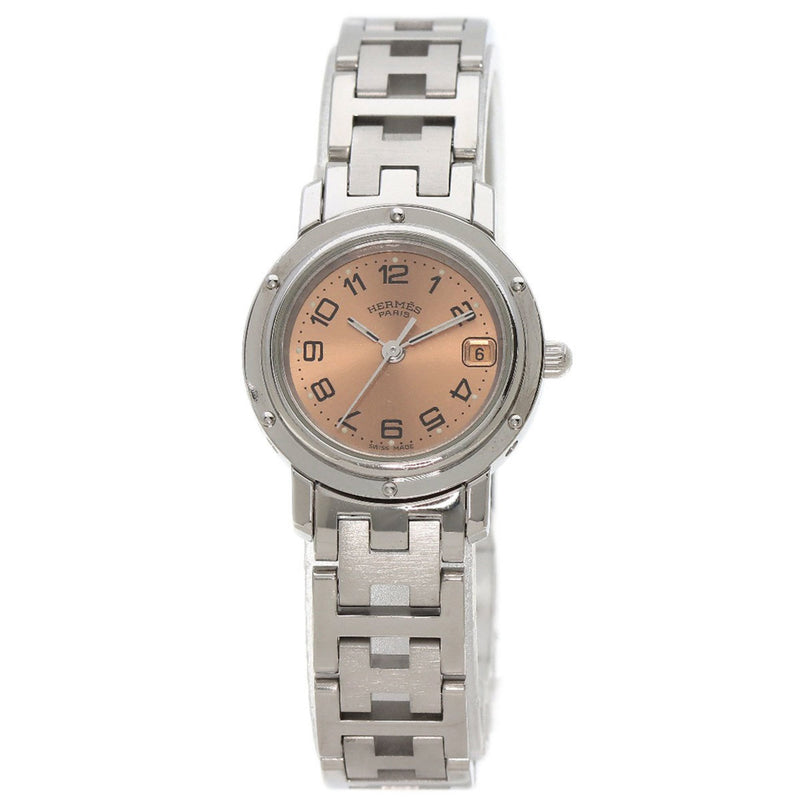 Hermes CL4.210 Clipper Watch Stainless Steel SS Ladies HERMES