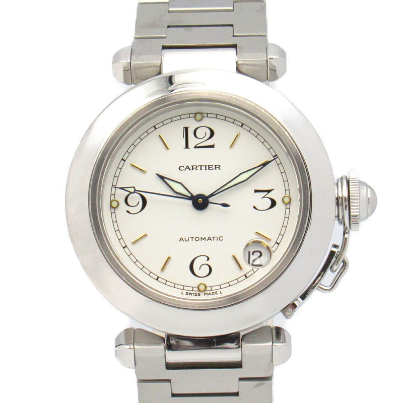 Cartier Pasha C Wristwatch Stainless Steel Men's Women's White W31015M7