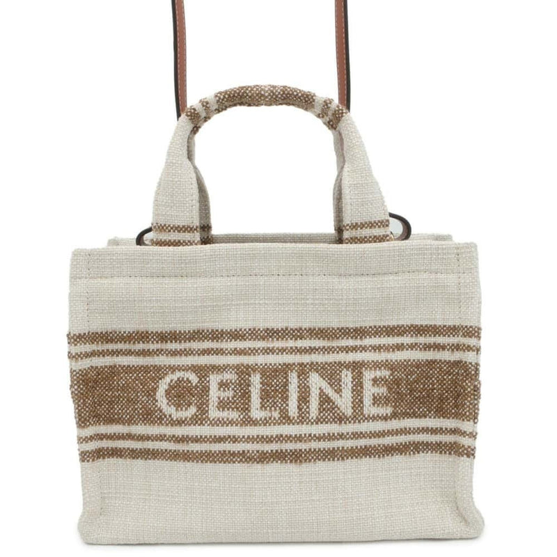 Celine Handbag Cabas Thais Small Canvas 199162 CELINE 2way Shoulder