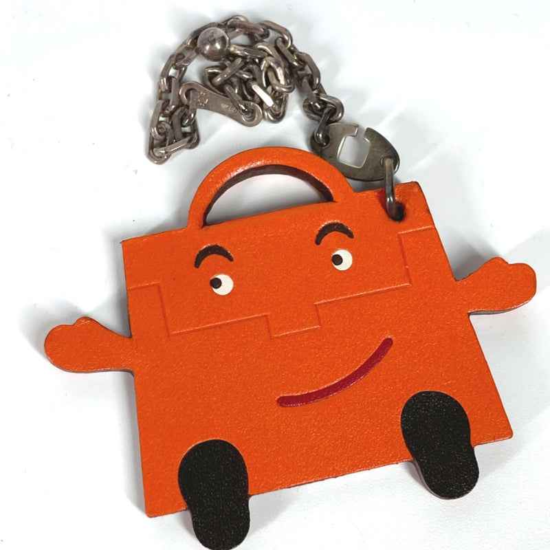 Hermes 2011 Takashimaya Tokyo Japan Bag Charm Key Holder Orange