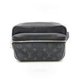 Louis Vuitton Bag Bum Outdoor Black Waist Body Crossbody Men's Taigarama Monogram Eclipse PVC x Leather M30245 LOUISVUITTON