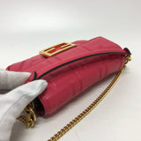 Fendi 8BS017 FF Chain 2WAY bag Shoulder Bag pink GoldHardware