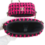 Chanel Chain Shoulder Bag Phone Holder Coco Mark Tweed A94471 CHANEL Black