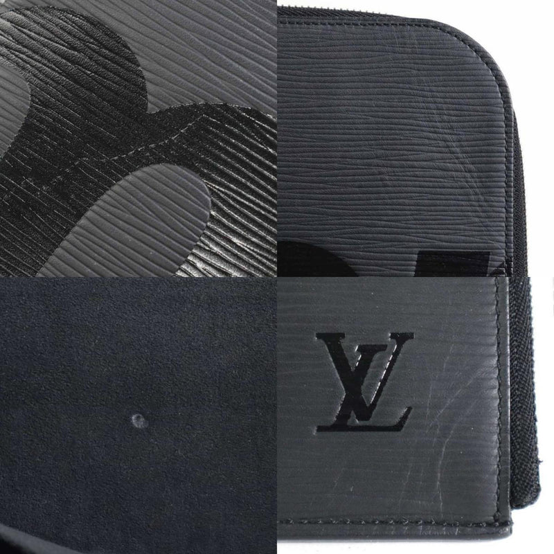 LOUIS VUITTON Clutch Bag Supreme Epi Pochette Jour GM Leather Black Silver Men's M67754