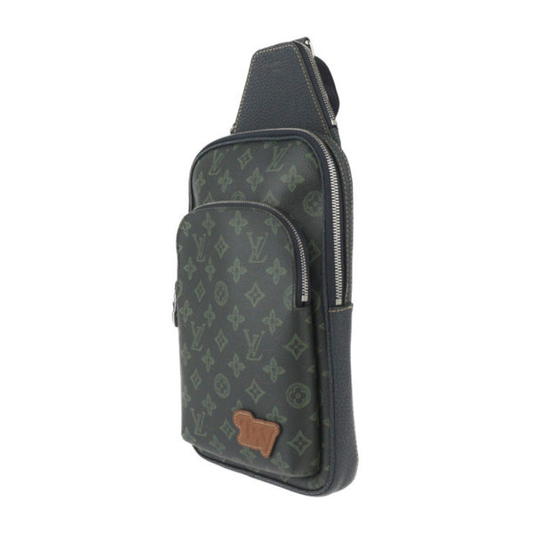 LOUIS VUITTON Louis Vuitton Fall Avenue Sling Bag Body M46344 Monogram Canvas Leather Dark Green Shoulder