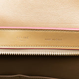 Celine Trapeze Small Handbag Shoulder Bag Beige Pink Leather Women's CELINE