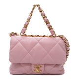 CHANEL Chain Shoulder Bag Calfskin (Cowhide) Women's Pink