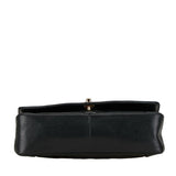 CHANEL Matelasse 25 Diana Chain Shoulder Bag Black Lambskin Women's