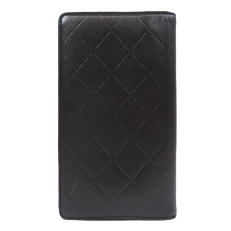 CHANEL Long Wallet Calf Leather Women's