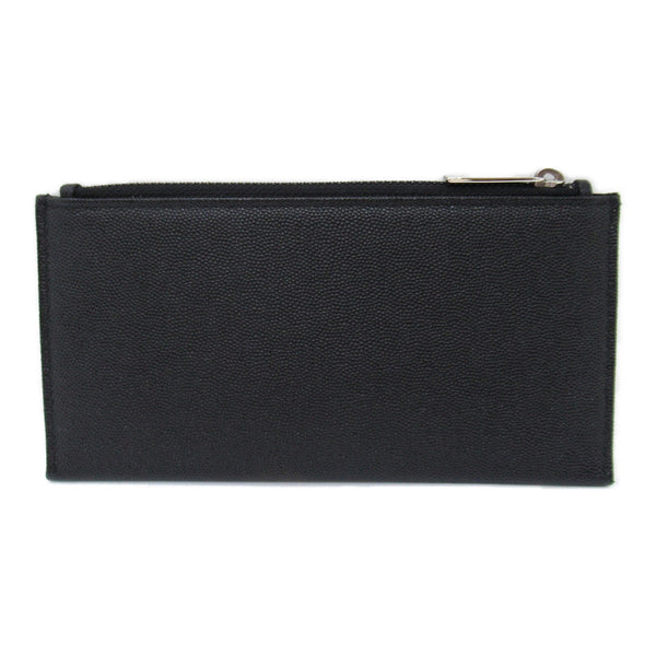 CHANEL Round long wallet Black Caviar Skin (Grained Calf)