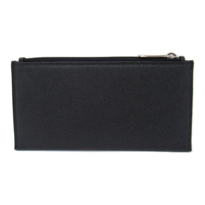 CHANEL Round long wallet Black Caviar Skin (Grained Calf)