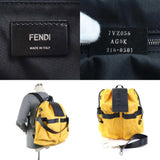 FENDI Backpack Canvas Yellow x Black Men's 7VZ056 AG 99910j