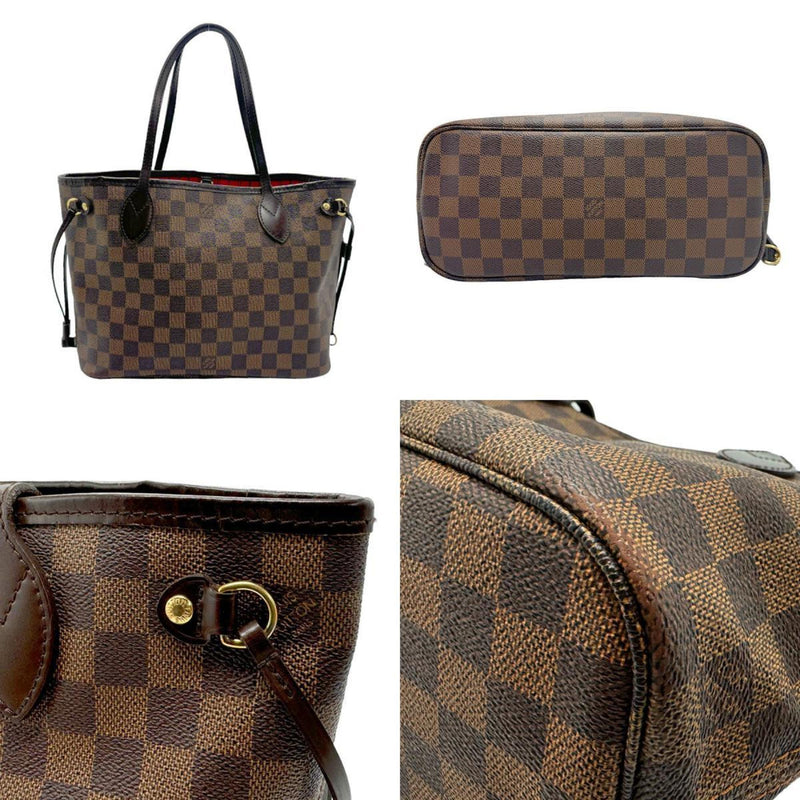 Louis Vuitton LOUIS VUITTON Handbag Tote Bag Damier Neverfull PM Canvas Ebene Men's Women's N51109 n0070