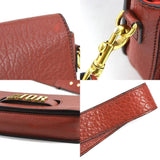 Christian Dior Shoulder Bag Evolution Flap Leather Red Women's r10004a