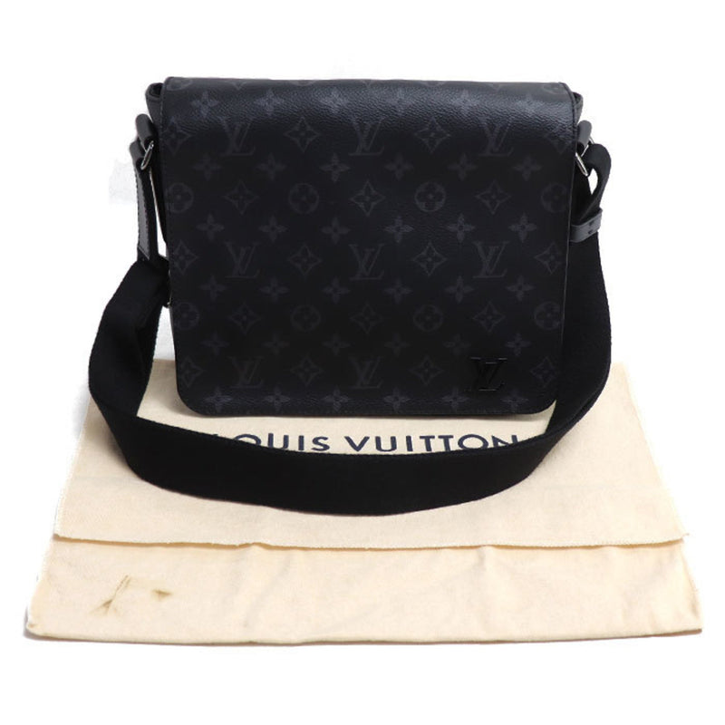 LOUIS VUITTON Louis Vuitton District PM Shoulder Bag Monogram Eclipse Black M44000 Men's