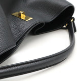 CELINE Bucket 16 Seize Handbag Shoulder Bag Leather Black 195573