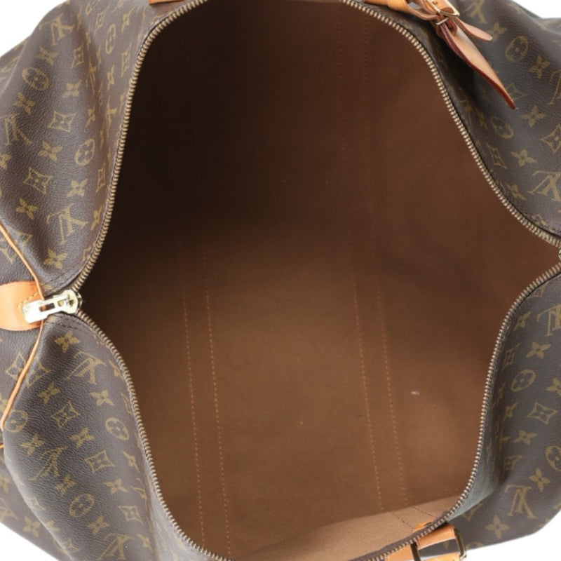 Louis Vuitton Boston Bag Monogram Keepall 55 Canvas M41424 Brown LV