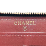 CHANEL Coco Mark Round Long Wallet Matte Caviar Skin Black Women's N4044663