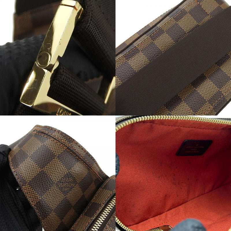 Louis Vuitton Body Bag Geronimos N51994 Damier Canvas Coated Ebene Brown Women's Men's LOUIS VUITTON